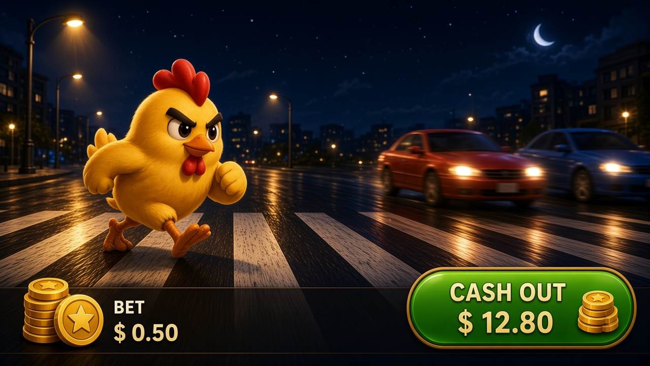 Cashout tugmasi illyustratsiyasi. Chicken Road 2 klient skrinshoti emas